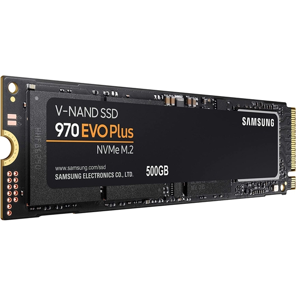 მყარი დისკი Samsung MZ-V7S500BW 500GB SSD 970 EVO plus M.2 PCIe Gen 3.0 x 4, NVMe, read/write speeds up to 3500