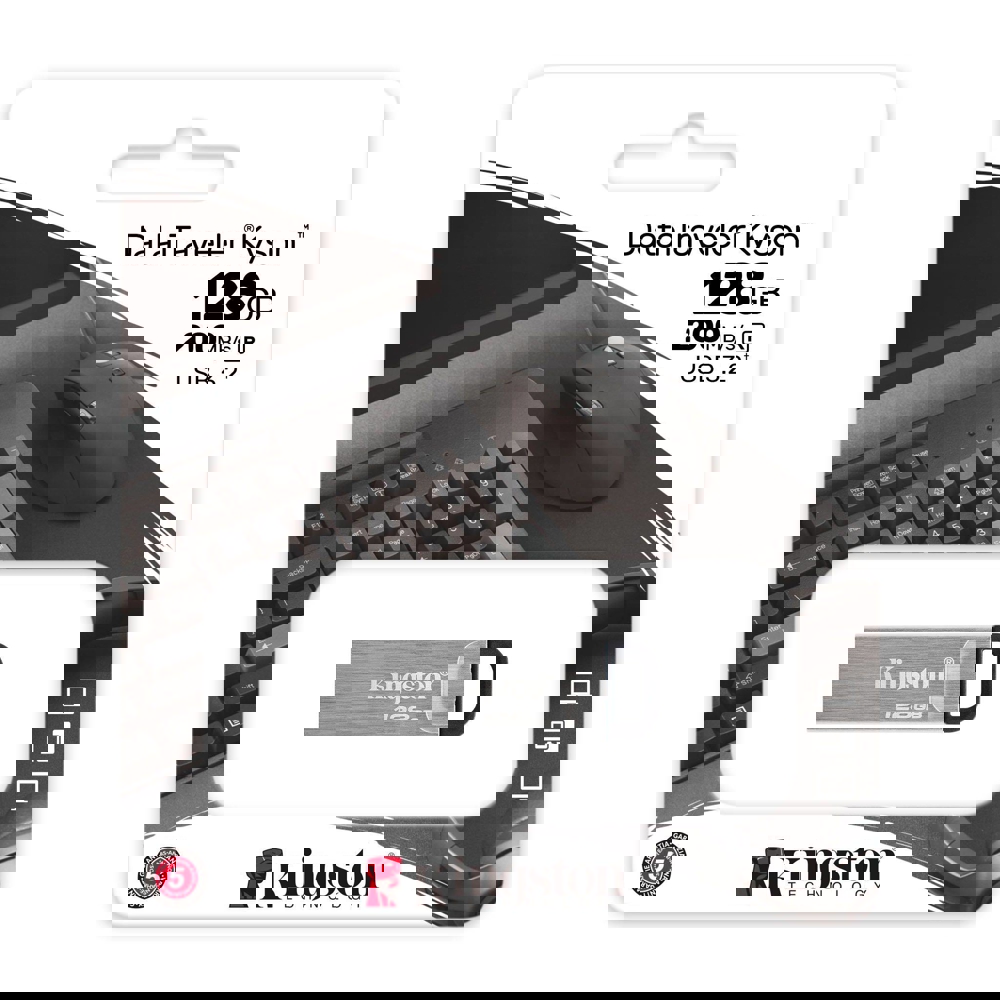 ფლეშ მეხსიერება: Kingston USB Flash Drive 128GB DataTraveler Kyson USB3.2 DTKN/128GB