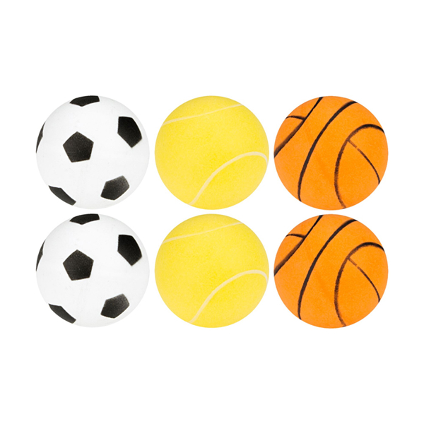 მაგიდის ტენისის ბურთი GET & GO 827SC61PG, 6Pcs, Table Tennis Ball, Orange/White