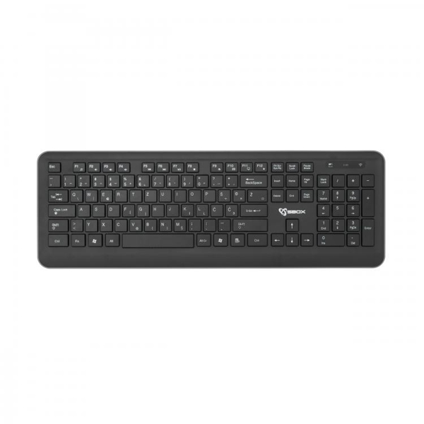 კლავიატურა + მაუსი SBOX WKM-24 Wireless Keyboard And Mouse Combo Black/Grey