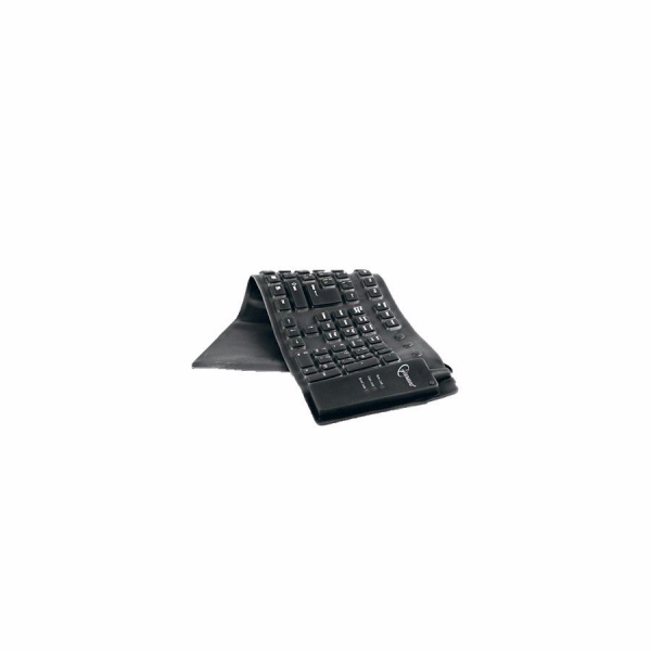 კლავიატურა: Gembird KB-109F-B Flexible keyboard USB + PS/2 combo black