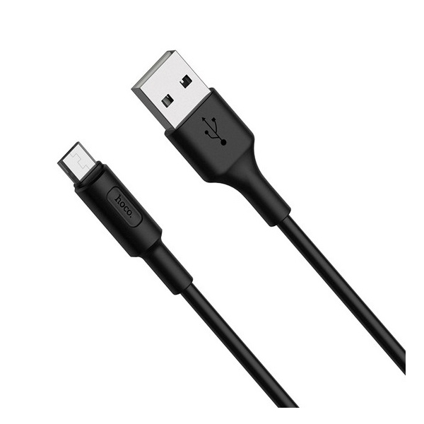 USB კაბელი Hoco X25 Soarer charging data cable for Micro Black