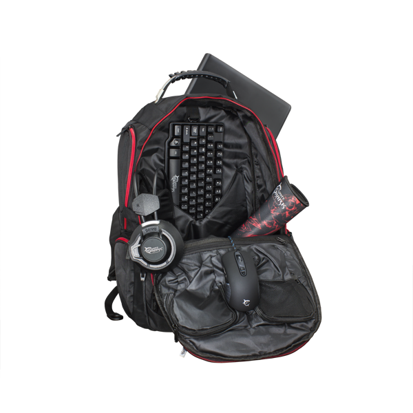 ნოუთბუქის ჩანთა White Shark GBP-002 Gaming Backpack 17.3'' Black