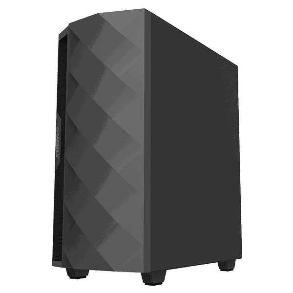 ქეისი GAMEMAX BLACK DIAMOND, MidT, 1*USB3.0, 1*USB2.0, 3*120 mm RGB, without PSU black