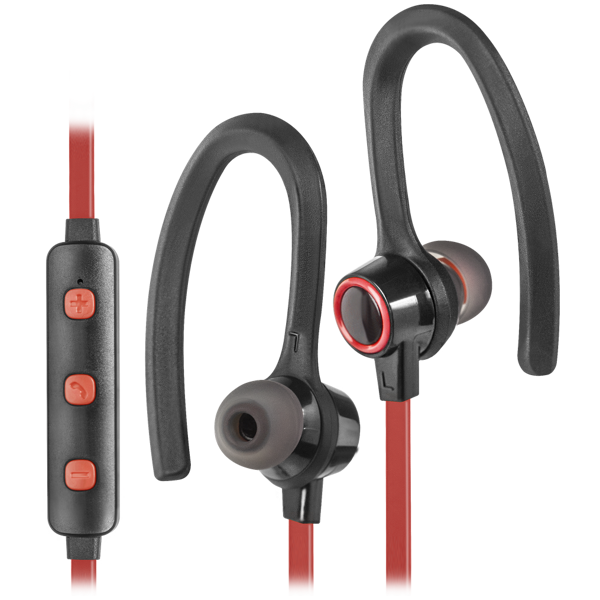 უსადენო ყურსასმენი Defender  OutFit B720 Wireless, black+red 