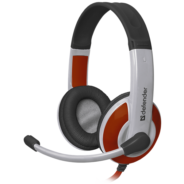 ყურსასმენი Defender Warhead G-120 Gaming headset, red + white, cable 2 m