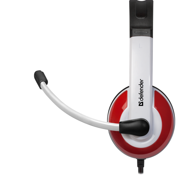 ყურსასმენი Defender Warhead G-120 Gaming headset, red + white, cable 2 m