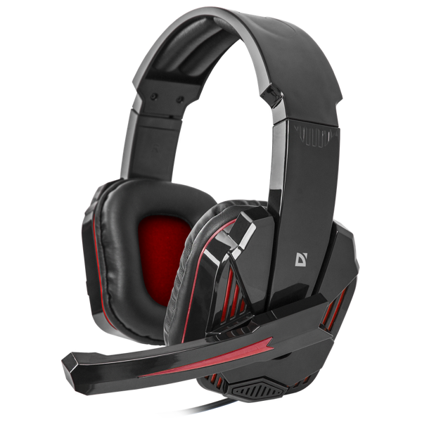 ყურსასმენი Defender Warhead G-260 Gaming headset, red+ black, cable 1,8 m