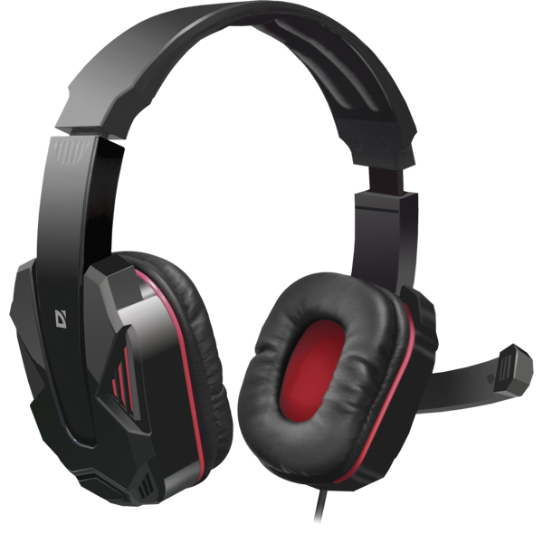 ყურსასმენი Defender Warhead G-260 Gaming headset, red+ black, cable 1,8 m