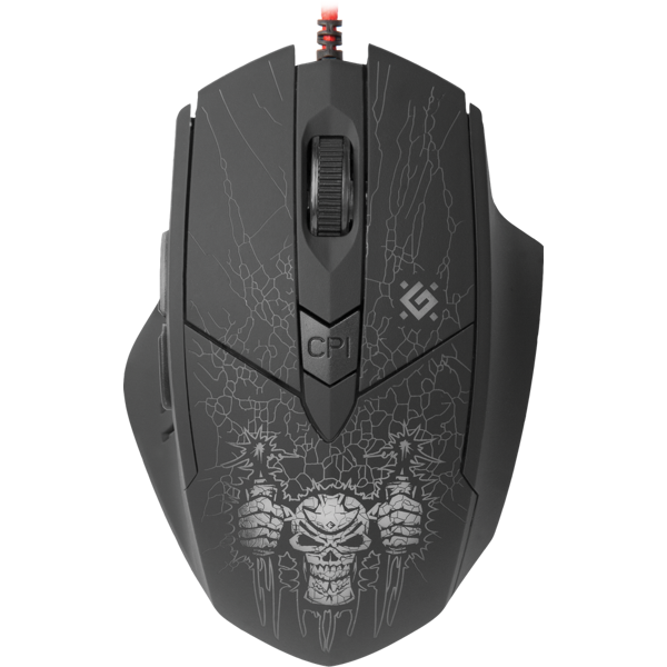 მაუსი DEFENDER  Doom Fighter GM-260L Wired gaming mouse, black,6 buttons, 3200dpi