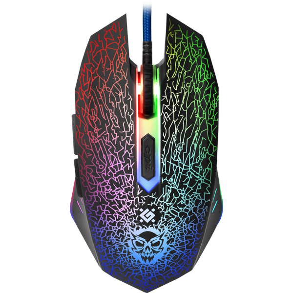 მაუსი Defender Shock GM-110L Wired gaming mouse, 6 ღილაკიანი 