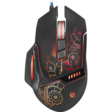 მაუსი Defender Kill'em All GM-480L Wired gaming mouse, 3200DPI,Light 