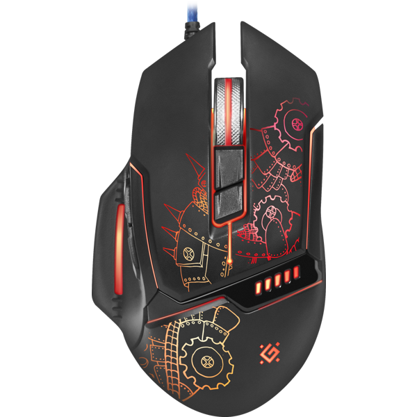 მაუსი Defender Kill'em All GM-480L Wired gaming mouse, 3200DPI,Light 