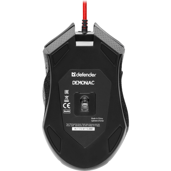 მაუსი DEFENDER  Demoniac GM-540L optic,6buttons,3200dpi