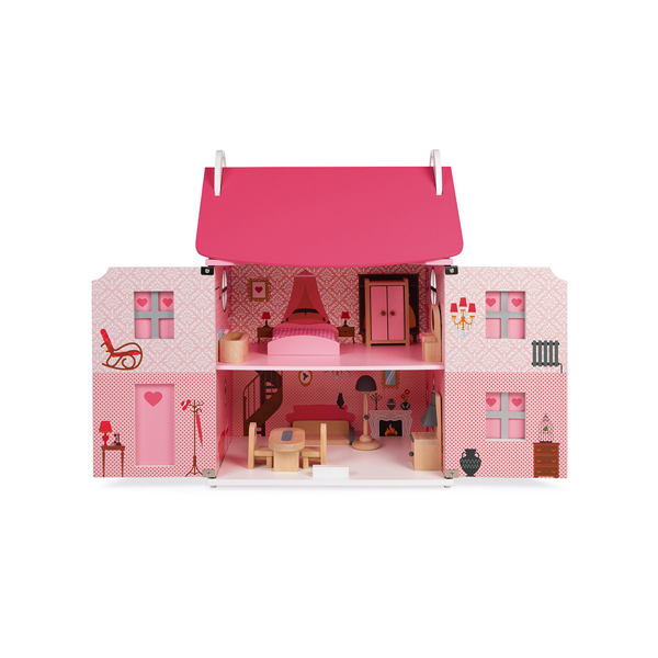 თოჯინების სახლი Janod J06581 Dollhouse of with furniture