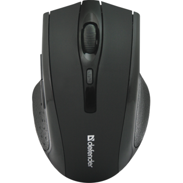 უკაბელო მაუსი Defender Accura MM-665 optical mouse, შავი, 6 ღილაკიანი