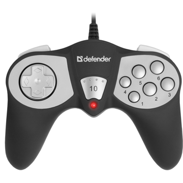 Defender 4714033642507, Controller, Wired, USB, Black