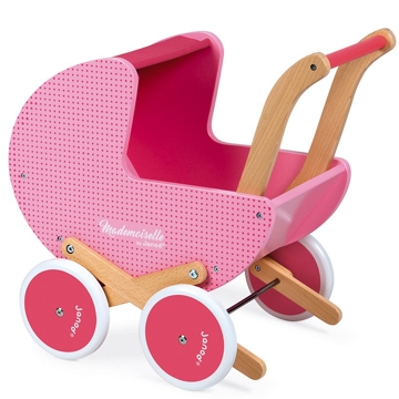 ხის სათამაშო ეტლი Janod J05899 Doll Pram