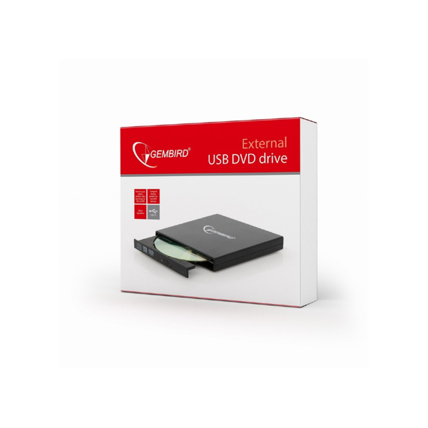 დისკის გარე წამკითხველი, GEMBIRD DVD-USB-02 External USB DVD 