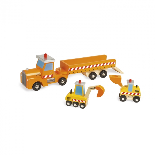 სათამაშო მანქანები Janod J08575 Machine Avotovoz and 2 bulldozers