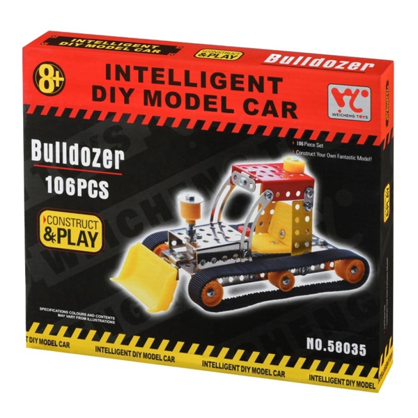 Same Toy 58035Ut DIY Metal Designer Bulldozer