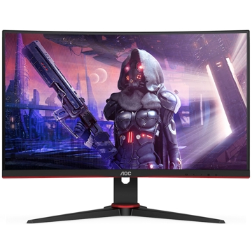 მონიტორი AOC C27G2AE/BK Gaming 27inch LCD, Full HD, 165Hz, VGA, DisplayPort, HDMI Black Red