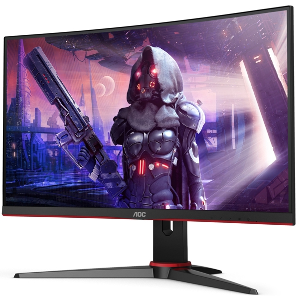 მონიტორი AOC C27G2AE/BK Gaming 27inch LCD, Full HD, 165Hz, VGA, DisplayPort, HDMI Black Red