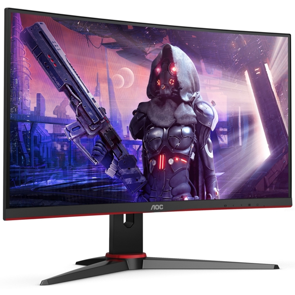 მონიტორი AOC C27G2AE/BK Gaming 27inch LCD, Full HD, 165Hz, VGA, DisplayPort, HDMI Black Red