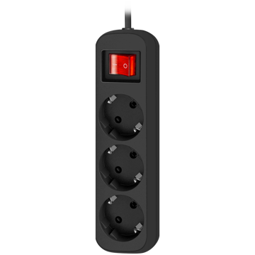 Defender  G318 Power strip, 1.8m, 3 შესაერთებელი