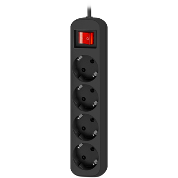 დენის დამაგრძელებელი Defender G418 Power strip, 1.8m, 4 შესაერთებელი