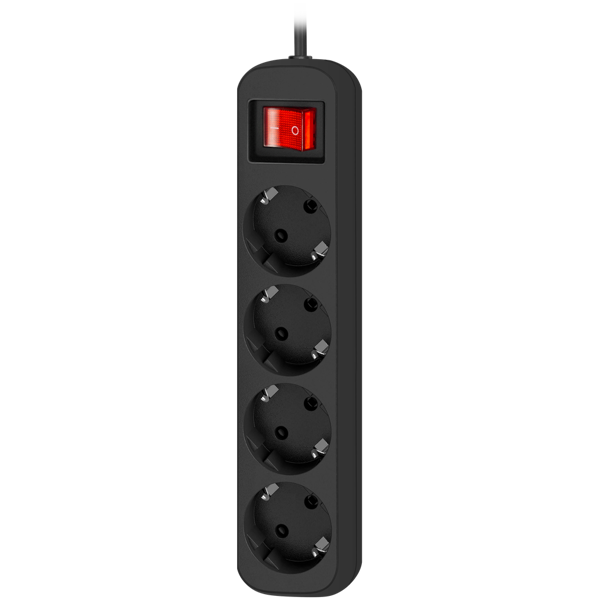 დენის დამაგრძელებელი Defender G418 Power strip, 1.8m, 4 შესაერთებელი