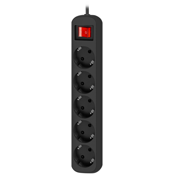 დენის დამაგრძელებელი Defender G518 Power strip, 1.8m, 5 შესაერთებელი