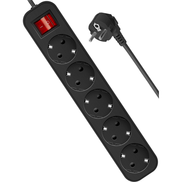 დენის დამაგრძელებელი Defender G530 Power strip, 3.0 m, 5 შესაერთებელი