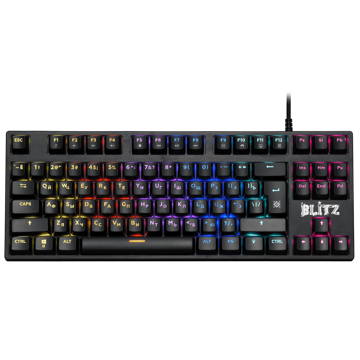 კლავიატურა Blitz GK-240L DEFENDER Mechanical gaming keyboard, RU,RGB backlight, Anti-Ghost (45240)