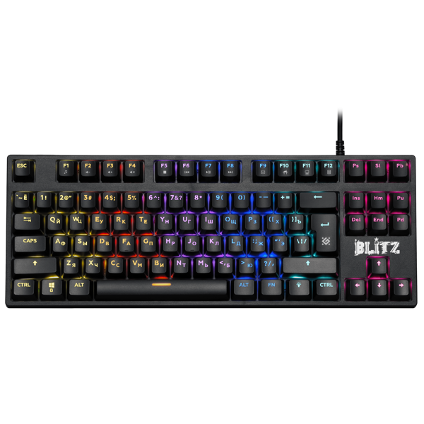 კლავიატურა Blitz GK-240L DEFENDER Mechanical gaming keyboard, RU,RGB backlight, Anti-Ghost (45240)