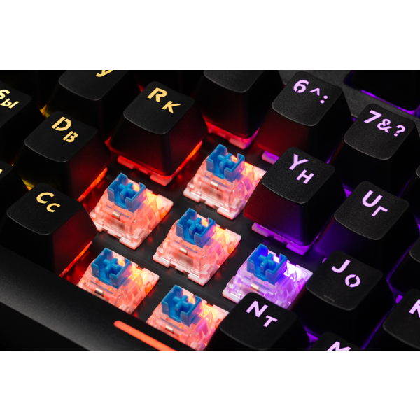 კლავიატურა Blitz GK-240L DEFENDER Mechanical gaming keyboard, RU,RGB backlight, Anti-Ghost (45240)