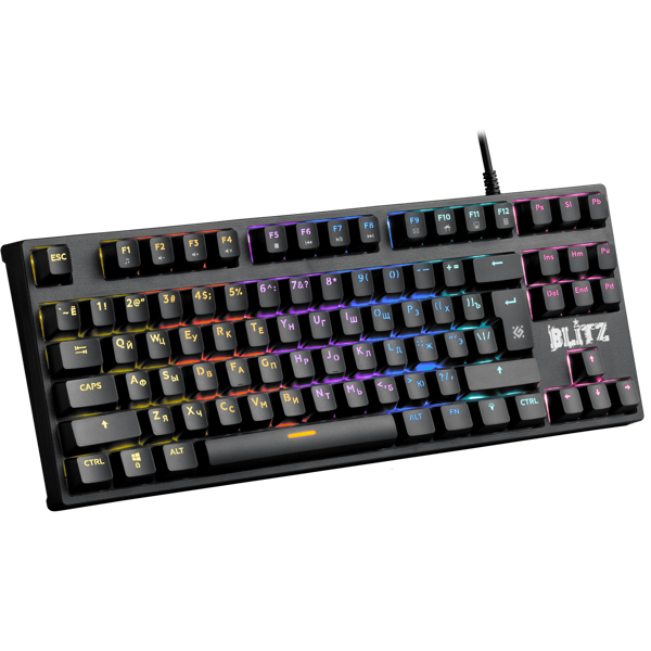 კლავიატურა Blitz GK-240L DEFENDER Mechanical gaming keyboard, RU,RGB backlight, Anti-Ghost (45240)