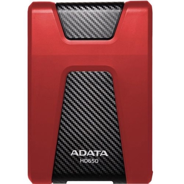 გარე მყარი დისკი A-DATA AHD650-1TU31-CRD 1TB USB3.1 Portable Hard Drive HD650 DashDrive COLOR BOXRED