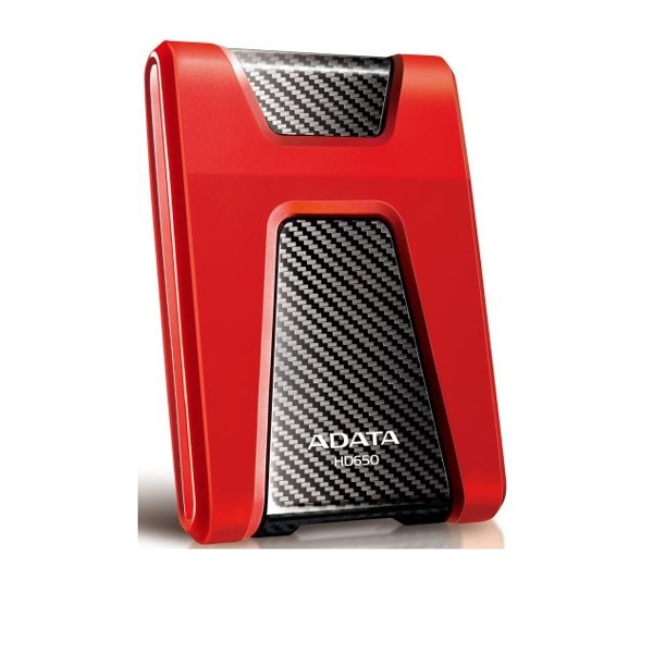 გარე მყარი დისკი A-DATA AHD650-1TU31-CRD 1TB USB3.1 Portable Hard Drive HD650 DashDrive COLOR BOXRED