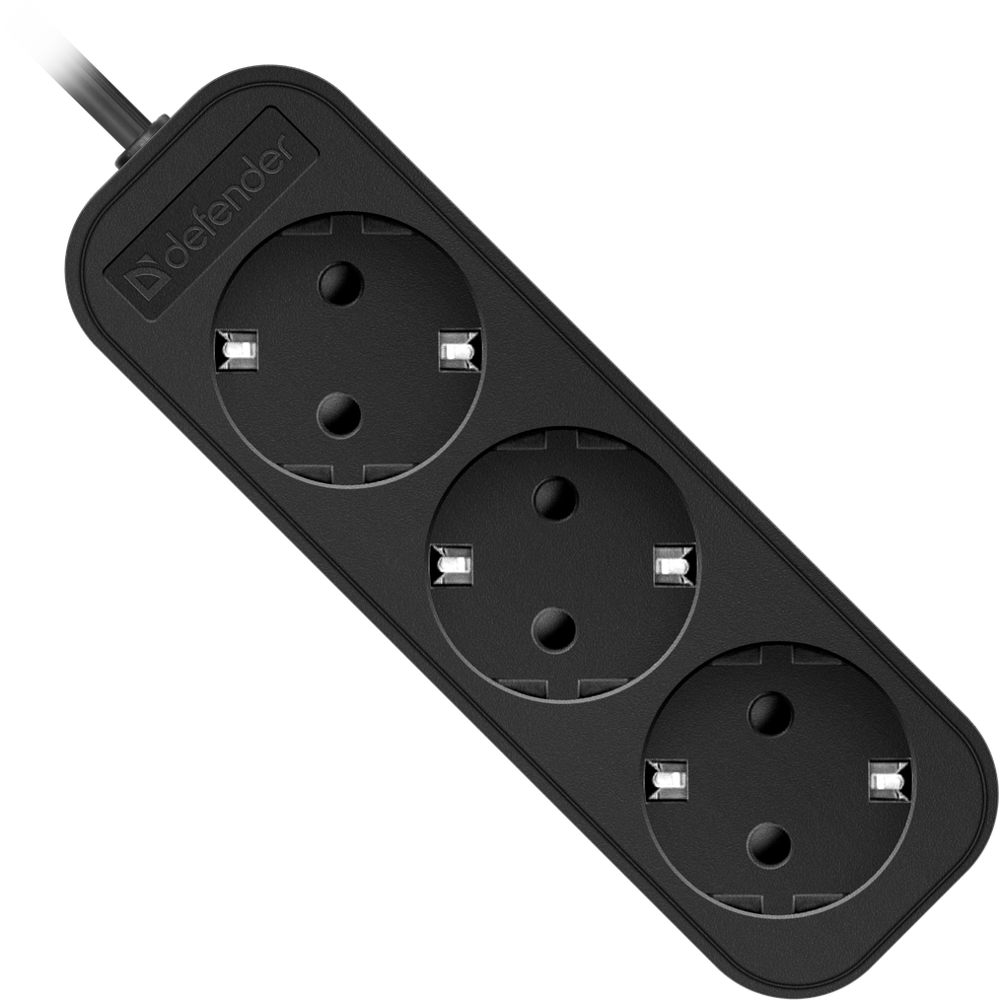 დენის დამაგრძელებელი Defender M330 Power strip, 3.0 m, 3 შესაერთებელი