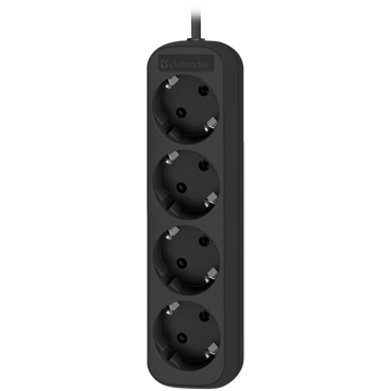 დენის დამაგრძელებელი Defender M418 Power strip, 1.8 m, 4 შესაერთებელი