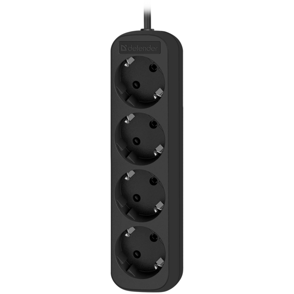 დენის დამაგრძელებელი Defender M418 Power strip, 1.8 m, 4 შესაერთებელი