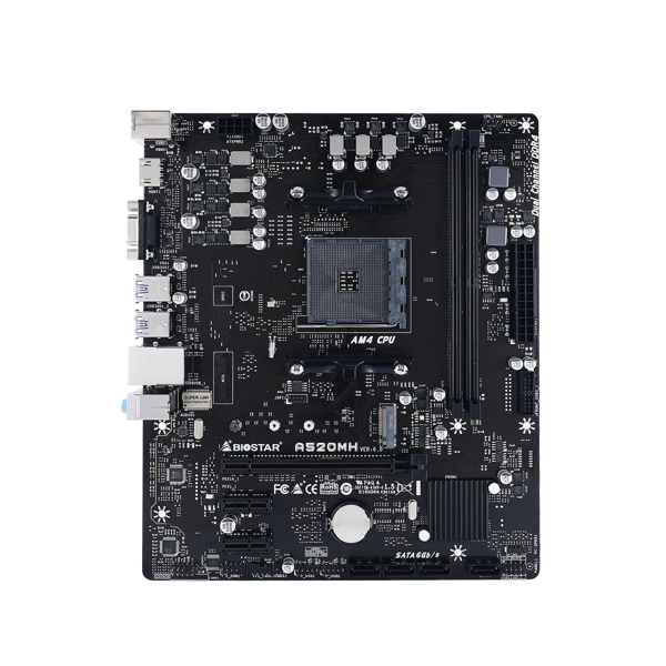 დედა დაფა Biostar SOCKET A MAINBOARD, AMD A520, SOCKET AM4, UATX, GBE