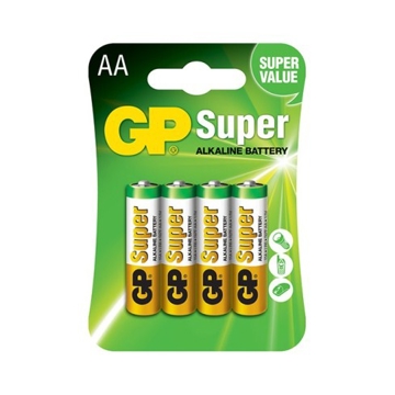 GP GPPCA15AS015, 15A-U4 ( AAx4 ) SUPER ALKALINE (LR6) 