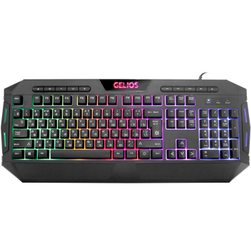 კლავიატურა DEFENDER Gelios GK-174DL Wired gaming, RU, rainbow backlight