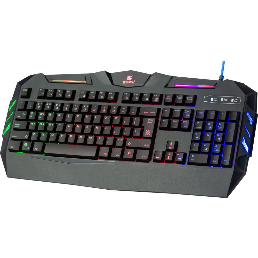 კლავიატურა Defender Werewolf GK-120DL Wired gaming keyboard, RGB