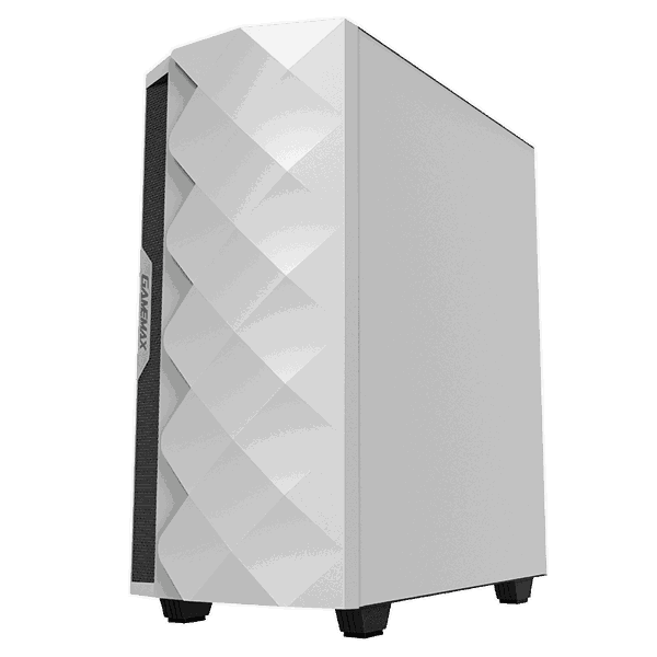 ქეისი GAMEMAX WHITE DIAMOND,MidT,1*USB3.0,1*USB2.0,3*120 mm RGB ,tempered glass