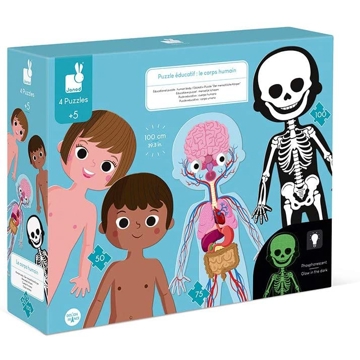 Janod J02681 Educational Puzzle Human Body