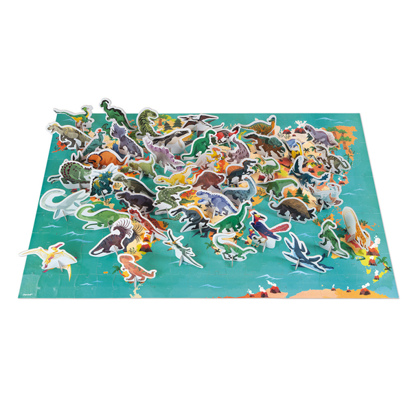 სათამაშო თავსატეხი Janod J02679 Educational Puzzle The Dinosaurs