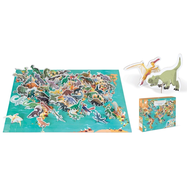 სათამაშო თავსატეხი Janod J02679 Educational Puzzle The Dinosaurs